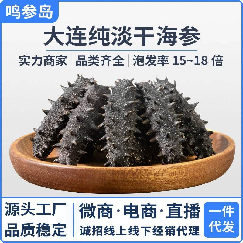 大连纯淡干海参干货批发500g深海底播辽刺参散装水产海鲜