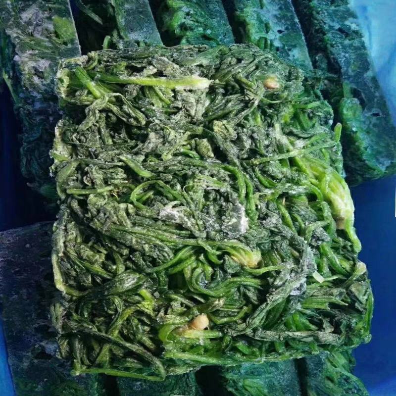 速冻荠菜块整颗块冻荠菜盘冻新鲜