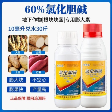 60%氯化胆碱红薯花生大蒜土豆根茎膨大素膨大剂地下植物