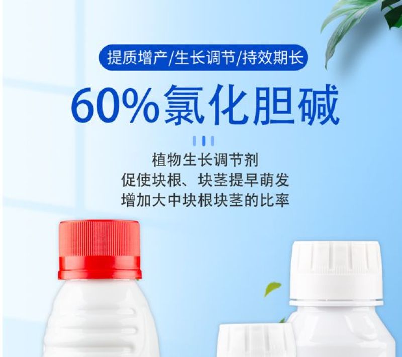 60%氯化胆碱红薯花生大蒜土豆根茎膨大素膨大剂地下植物