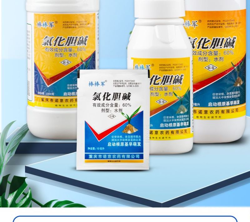 60%氯化胆碱红薯花生大蒜土豆根茎膨大素膨大剂地下植物