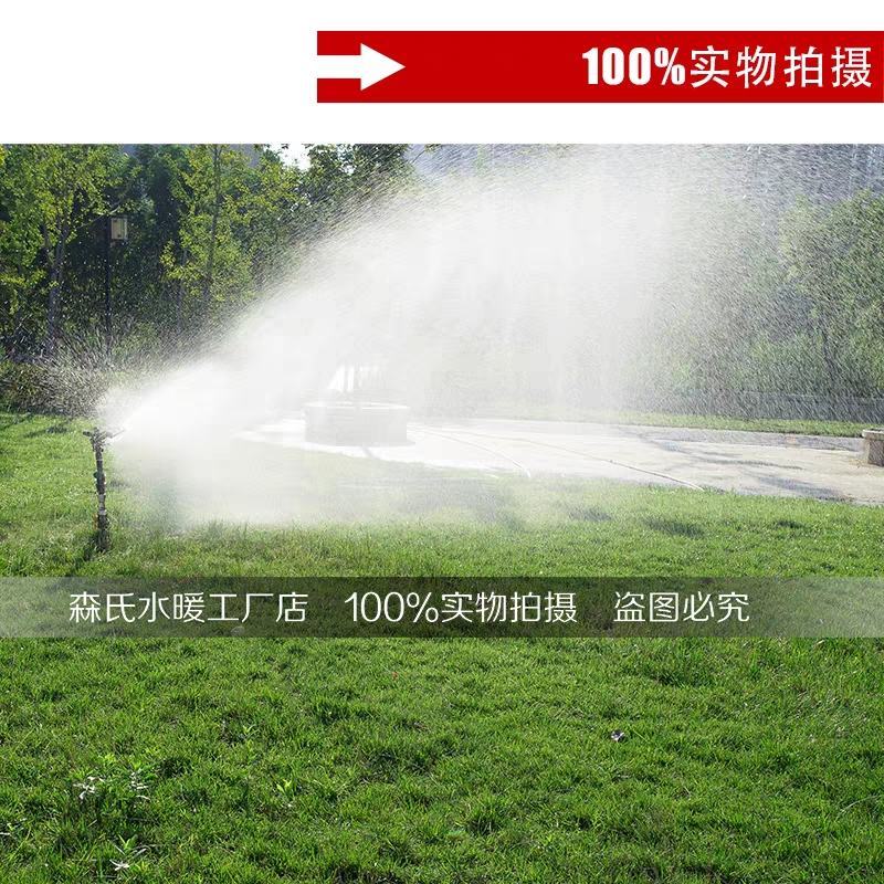 一寸摇臂草坪洒水器360旋转喷头园林浇水农用喷灌溉绿化喷