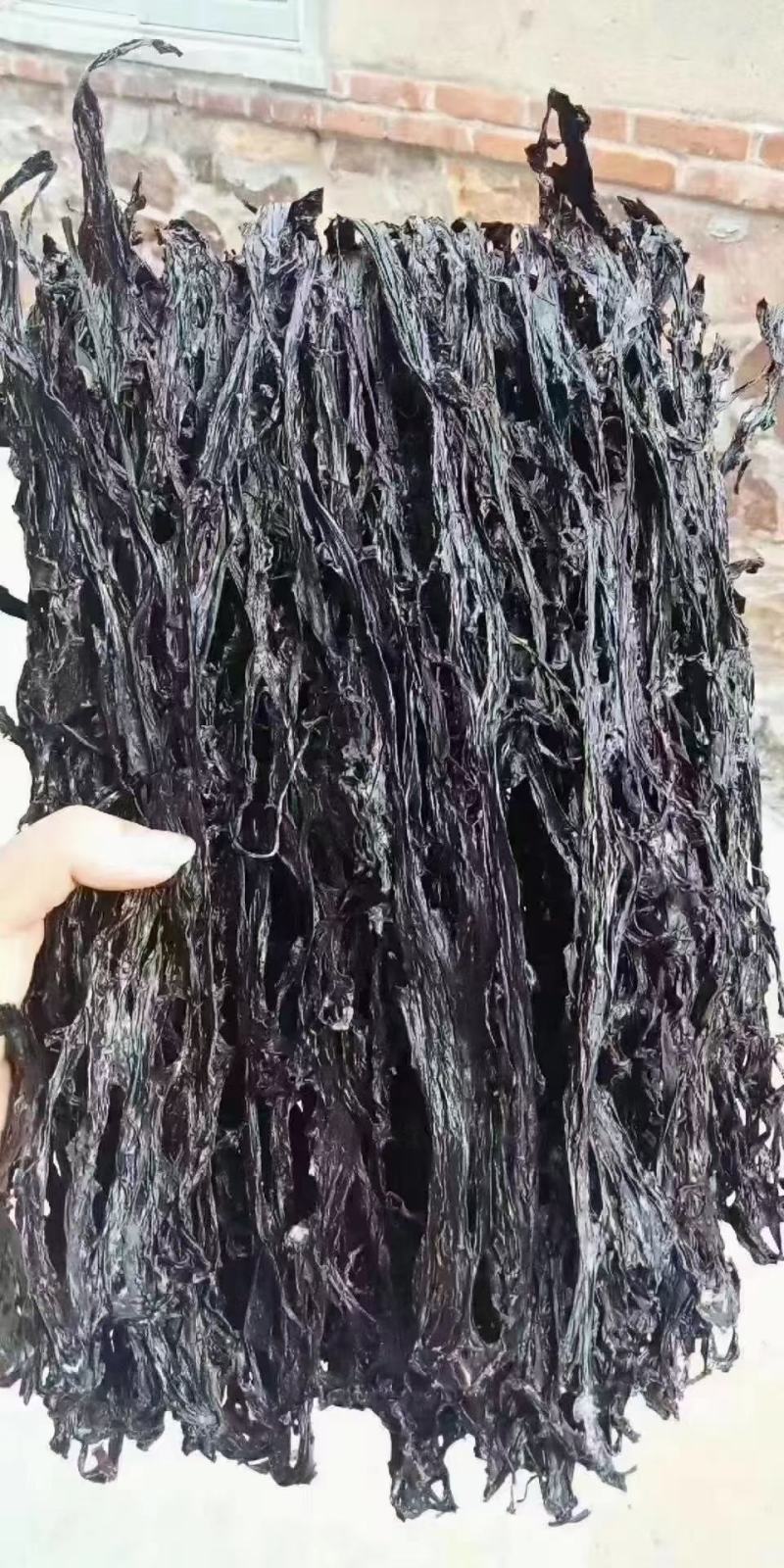 渤海湾长岛天然紫菜野生紫菜手工挑拣自然晾晒鲜美嫩滑