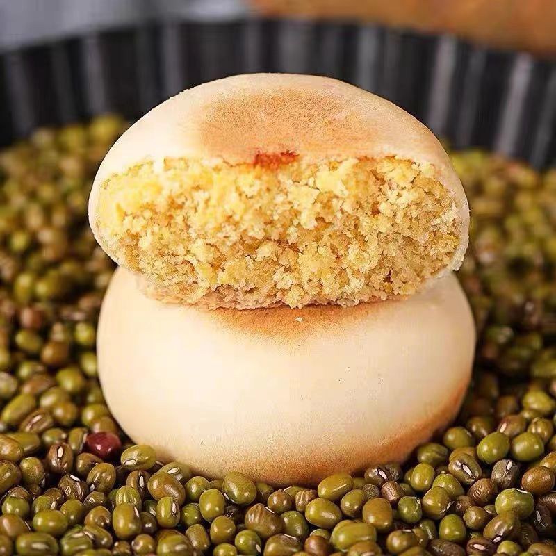 【甜点】绿豆饼传统手工艺老式糕点薄皮独立包装整箱