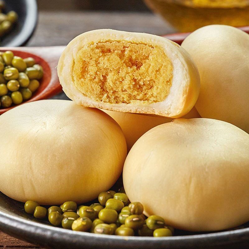 【甜点】绿豆饼传统手工艺老式糕点薄皮独立包装整箱