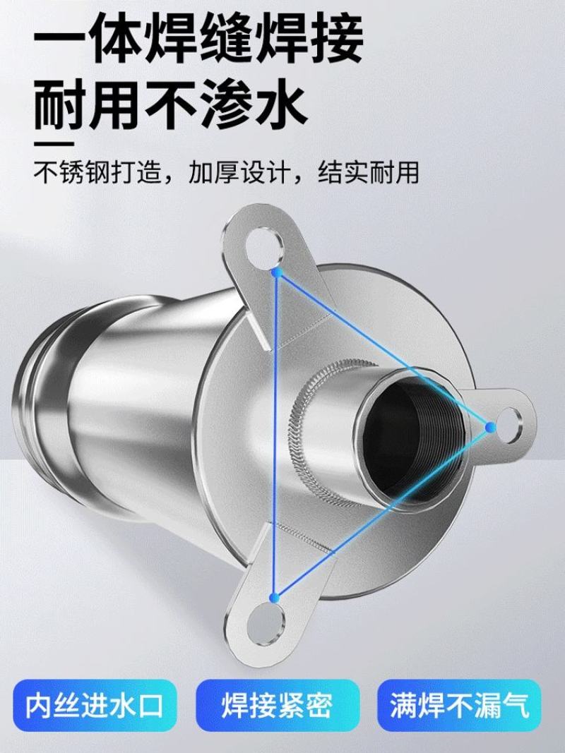 不锈钢摇水泵家用手动压水井摇井头手压泵吸水器抽水泵农村打