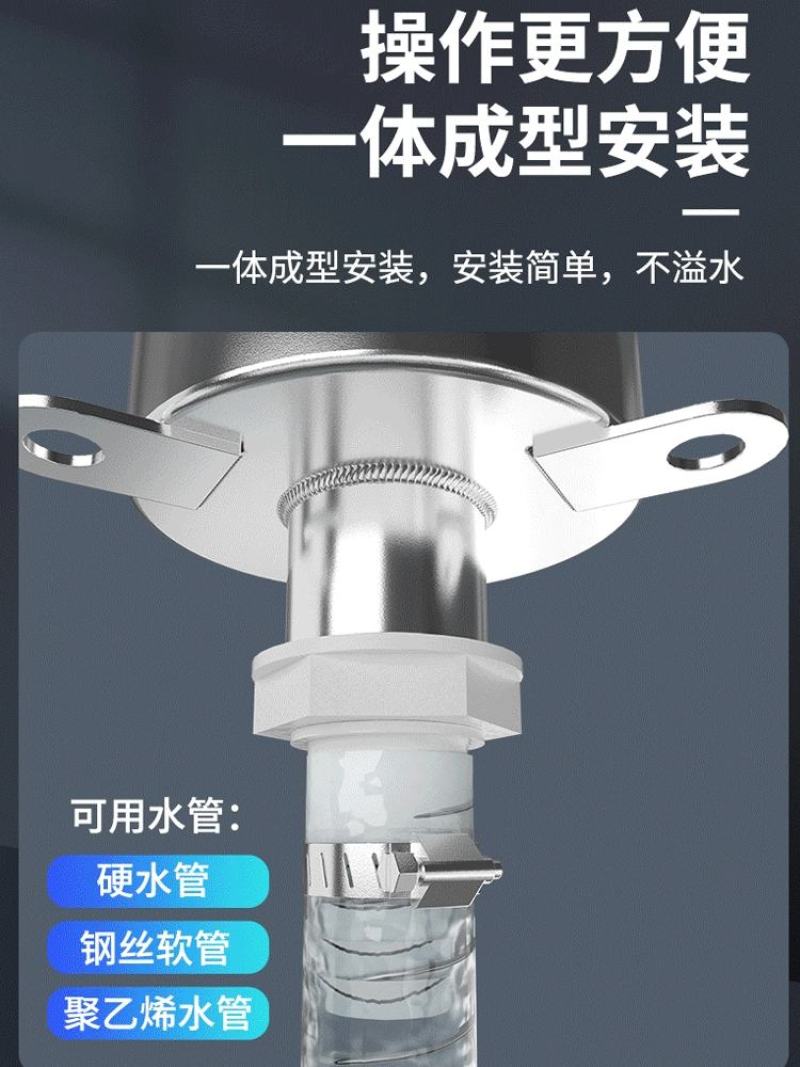 不锈钢摇水泵家用手动压水井摇井头手压泵吸水器抽水泵农村打