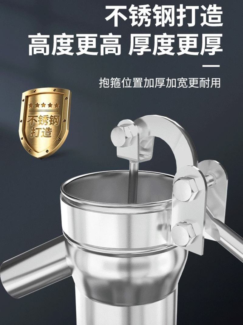 不锈钢摇水泵家用手动压水井摇井头手压泵吸水器抽水泵农村打