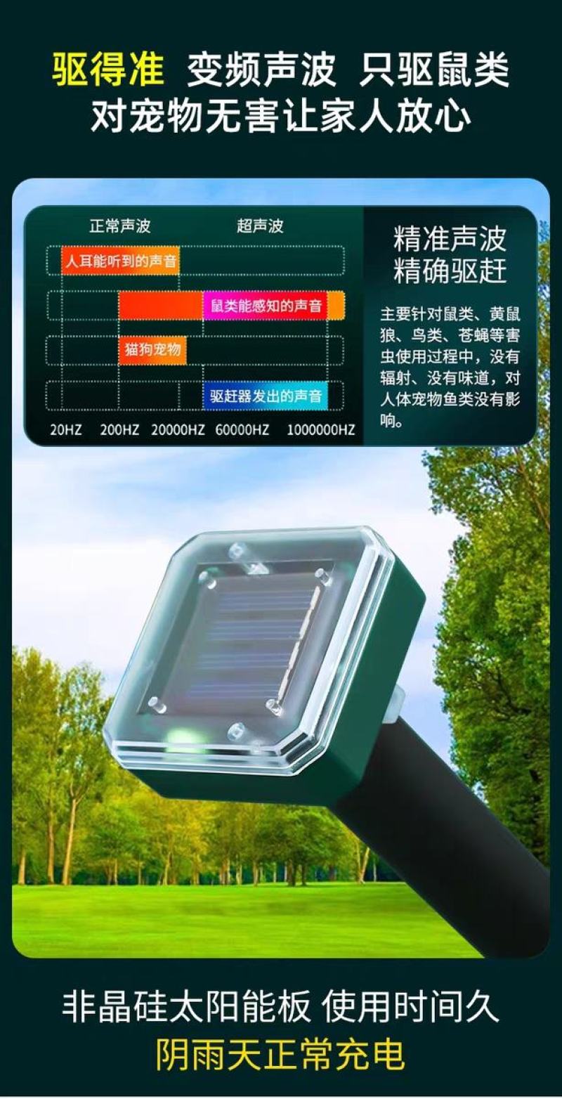 超声波驱蚊虫神器室内除苍蝇香无味一闻死户外专业灭杀蚊子终