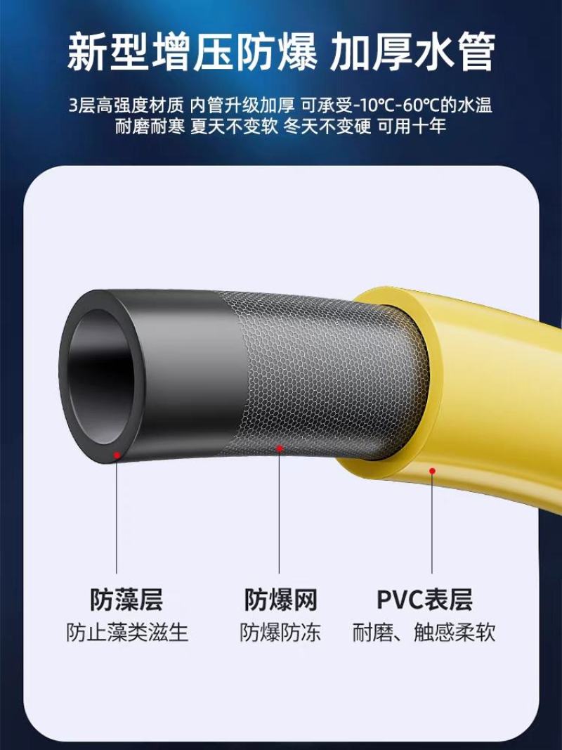 高压洗车水枪抢家用神器伸缩水管软管自来水喷头冲洗喷枪增压