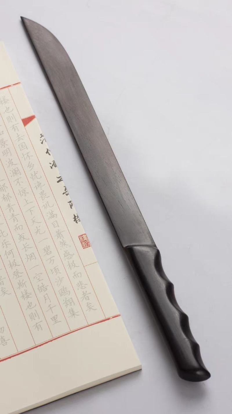 张小凤檀木裁纸刀宣纸专用张小凤手工打磨略钝不伤手书法