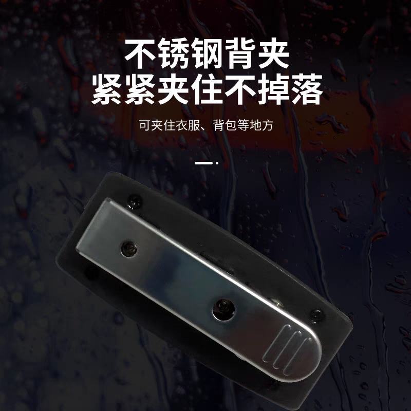 肩灯充电式LED肩夹爆闪灯夜间夜跑闪光信号灯保安环卫执勤