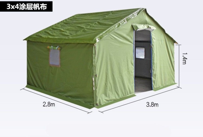 户外施工工程工地棉帐篷加厚住人救灾专用临时防水防雨布帆布