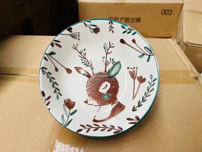 7航空印花汤碗一级品，1.8一个[握手][握手]