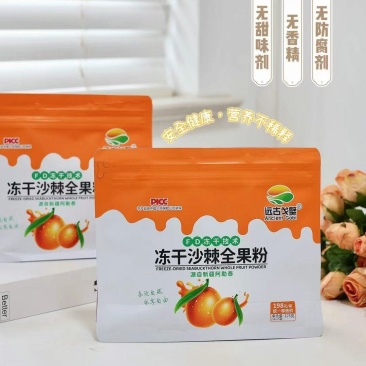 沙棘冻干全果粉沙棘冻干粉一袋125克独立包装