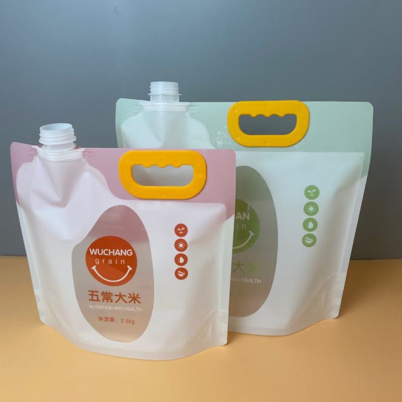 小农家小米自立吸嘴袋大口径杂粮收纳袋现货可加印可定制