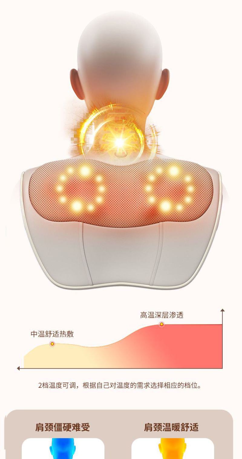 包邮颈椎按摩枕腰背部全身多功能靠垫家用肩颈脖子揉捏按摩