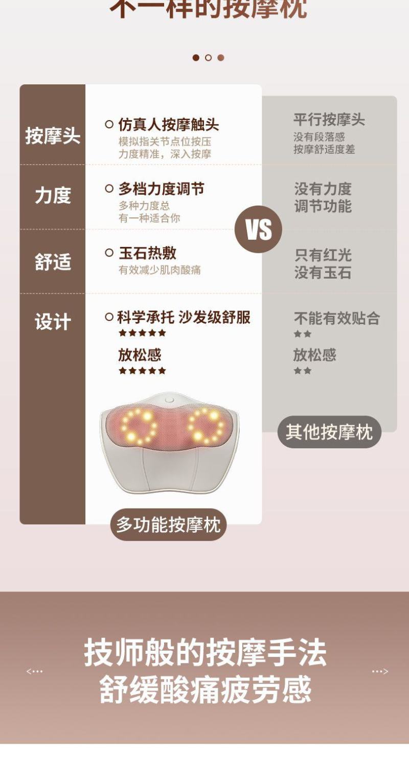 包邮颈椎按摩枕腰背部全身多功能靠垫家用肩颈脖子揉捏按摩