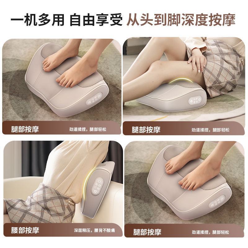 包邮颈椎按摩枕腰背部全身多功能靠垫家用肩颈脖子揉捏按摩