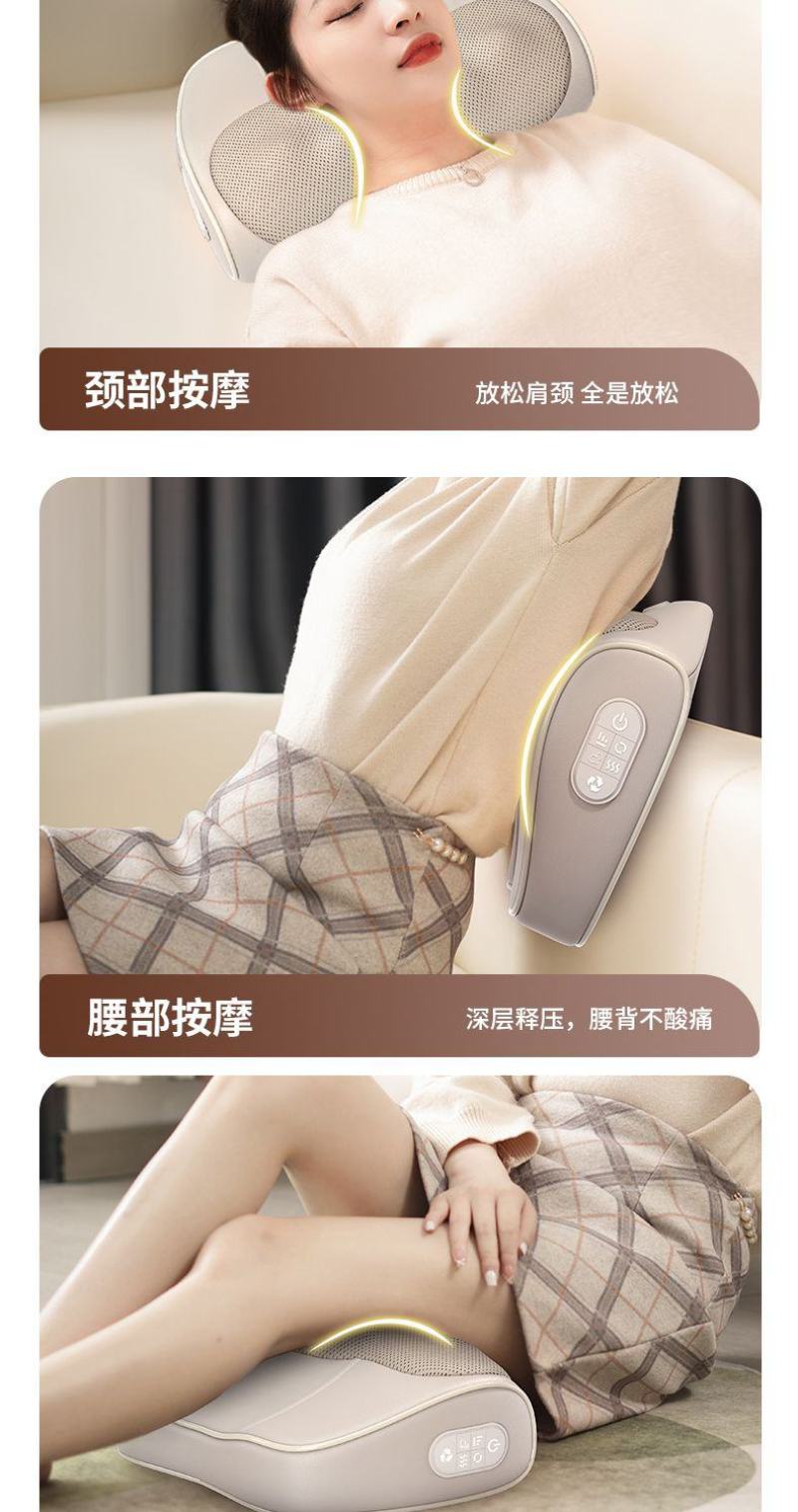 包邮颈椎按摩枕腰背部全身多功能靠垫家用肩颈脖子揉捏按摩