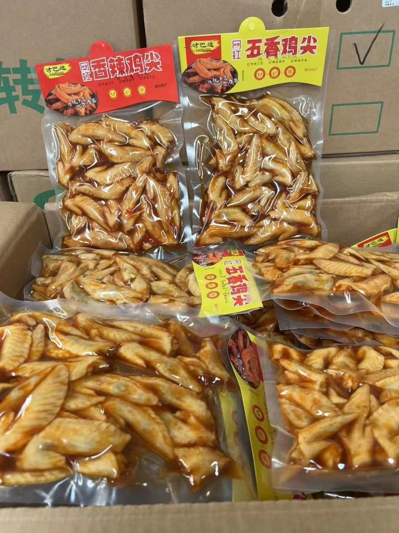 跑江湖冷吃鸡尖批发厂家直销麻辣五香青花椒开袋即食
