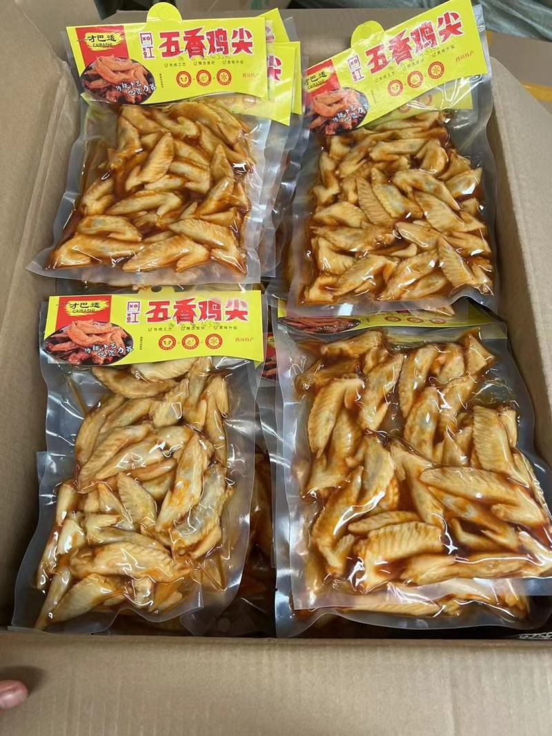跑江湖冷吃鸡尖批发厂家直销麻辣五香青花椒开袋即食