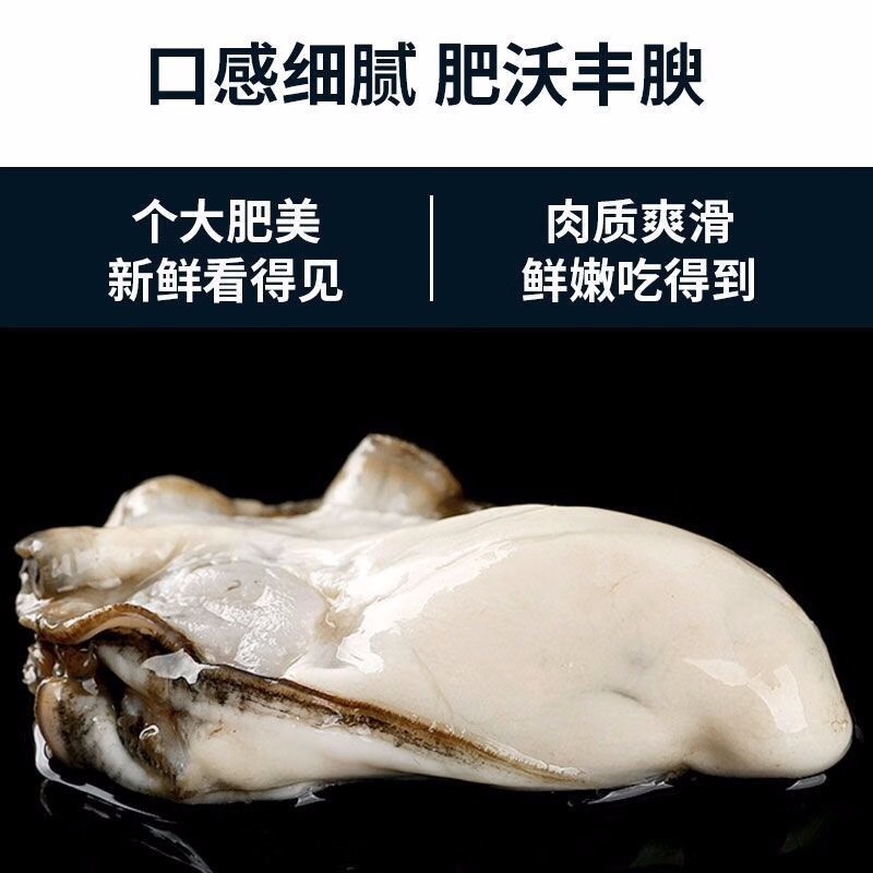 生蚝肉牡蛎海蛎肉新鲜速冻1斤/盒
