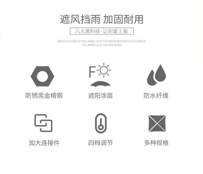 遮阳伞太阳伞摆地摊摆摊大伞做生意大型户外方形雨棚庭院