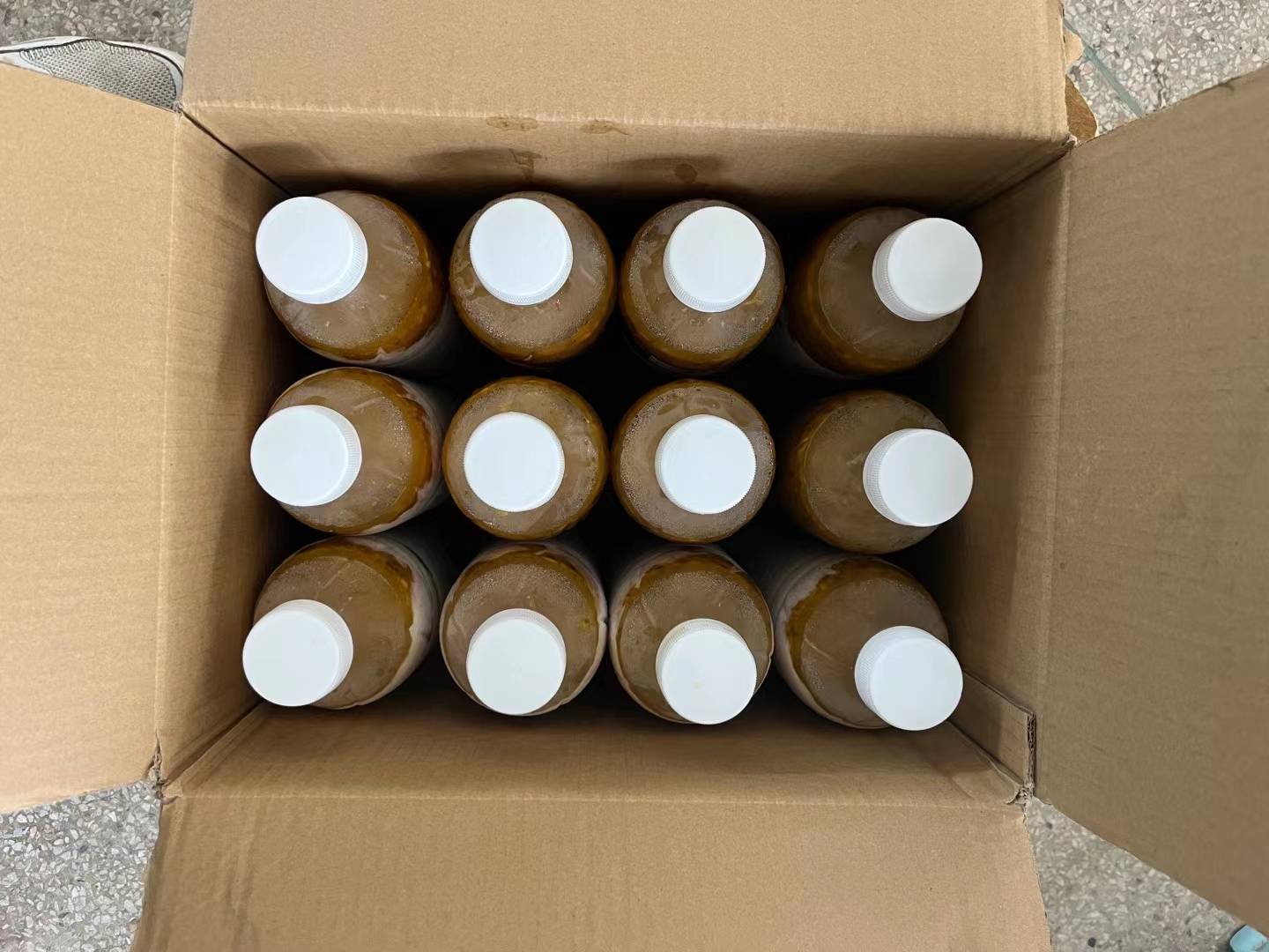 黄金百香果汁成品图