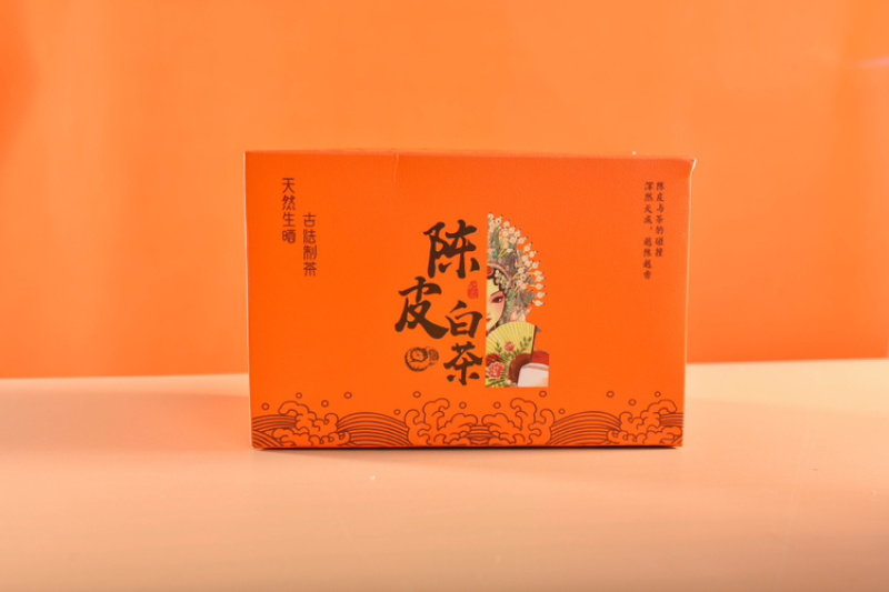 老白茶戏曲陈皮白茶小方片一片一泡陈皮白茶礼盒装