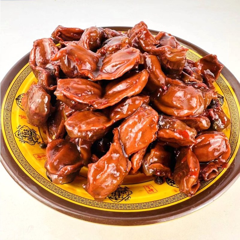 黑鸭鸭胗批发，一袋起发三袋包邮全国发货送货上门，成品熟食