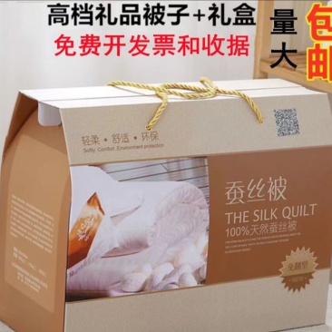 蚕丝被子礼品被子礼盒装夏凉被春秋冬被公司