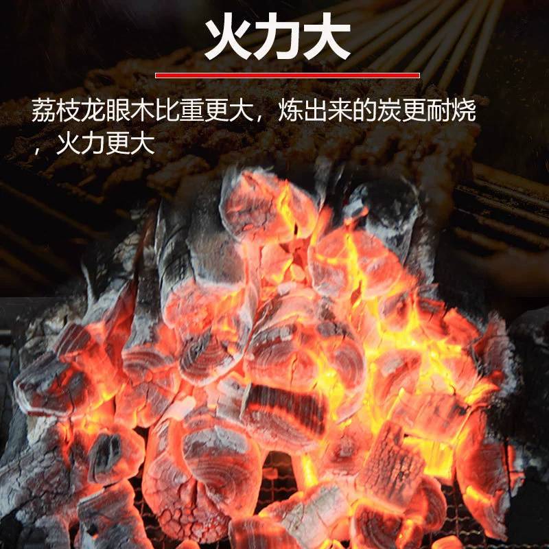 淄博烧烤荔枝果木烧烤炭无烟耐烧原木碳烧烤店炭烤肉炭块10
