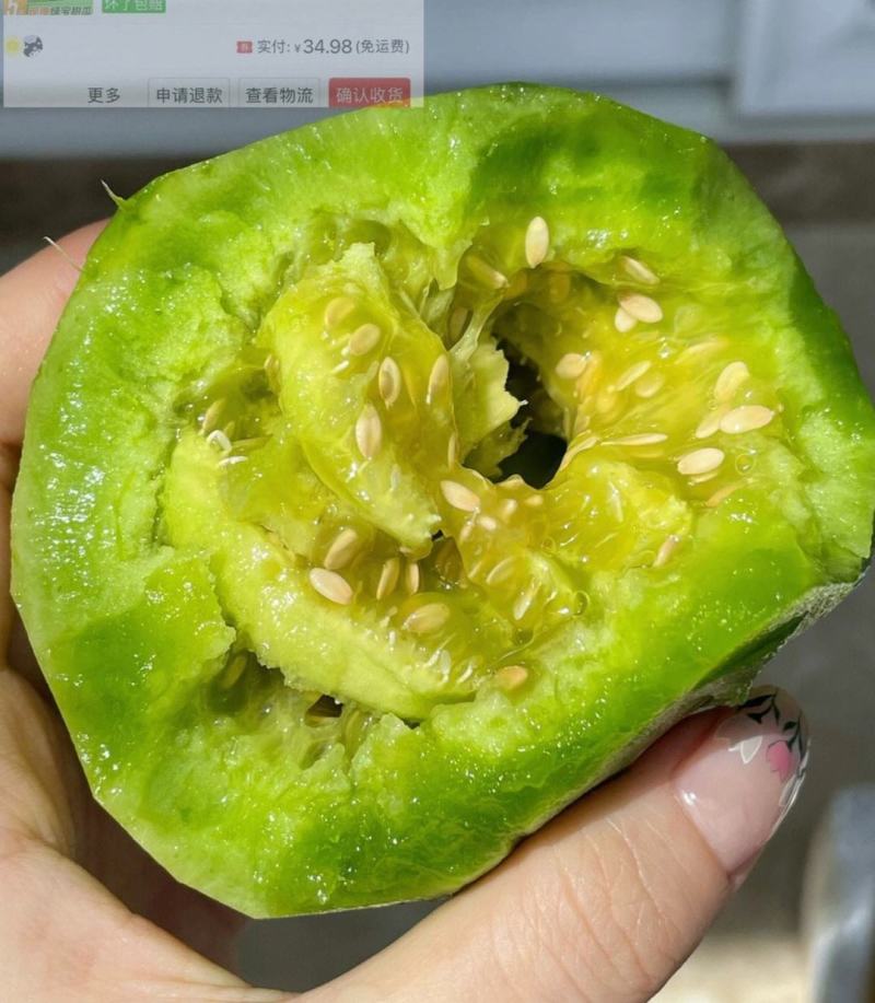 《实力商家》绿宝甜瓜湖北甜瓜湖北绿宝甜瓜现货供应中