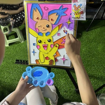 新款地摊凹凸画板立体儿童diy公园广场夜市摆地摊涂鸦