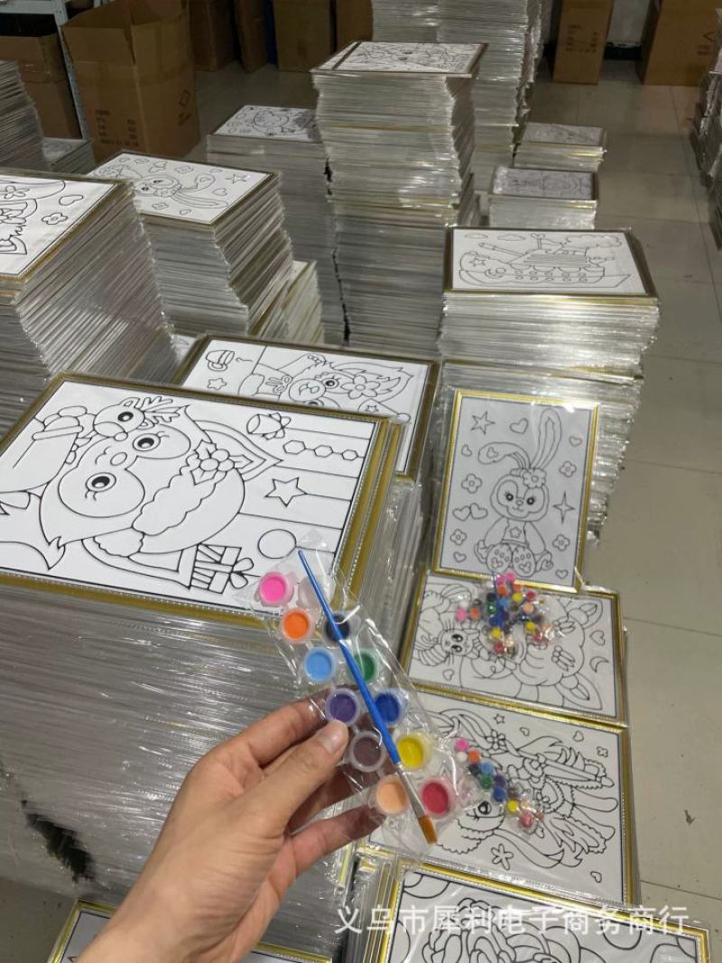新款地摊凹凸画板立体儿童diy公园广场夜市摆地摊涂鸦