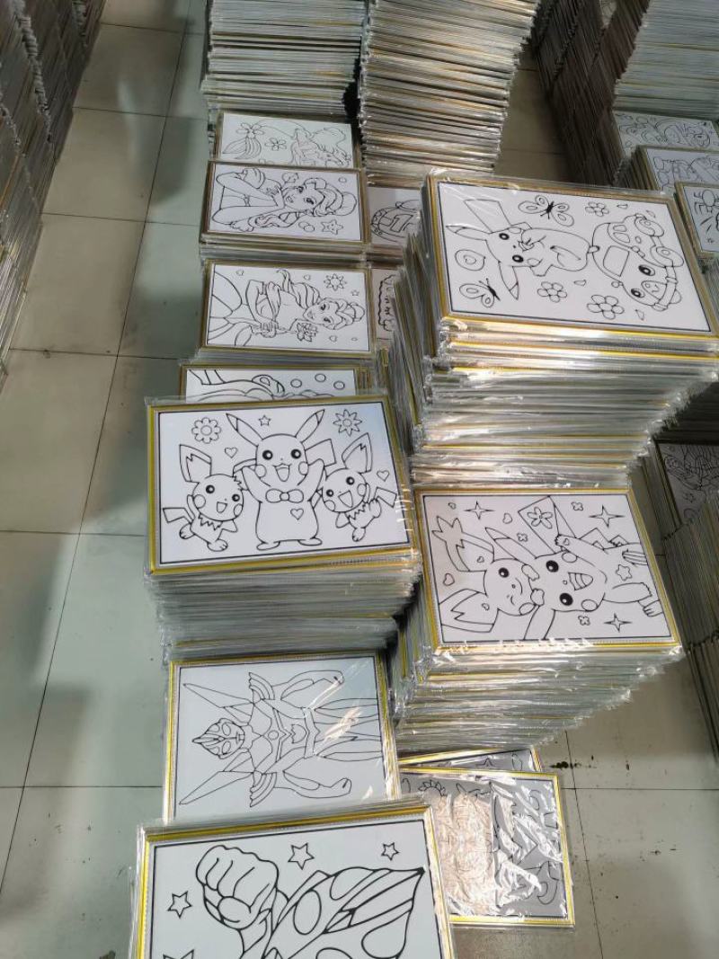 新款地摊凹凸画板立体儿童diy公园广场夜市摆地摊涂鸦