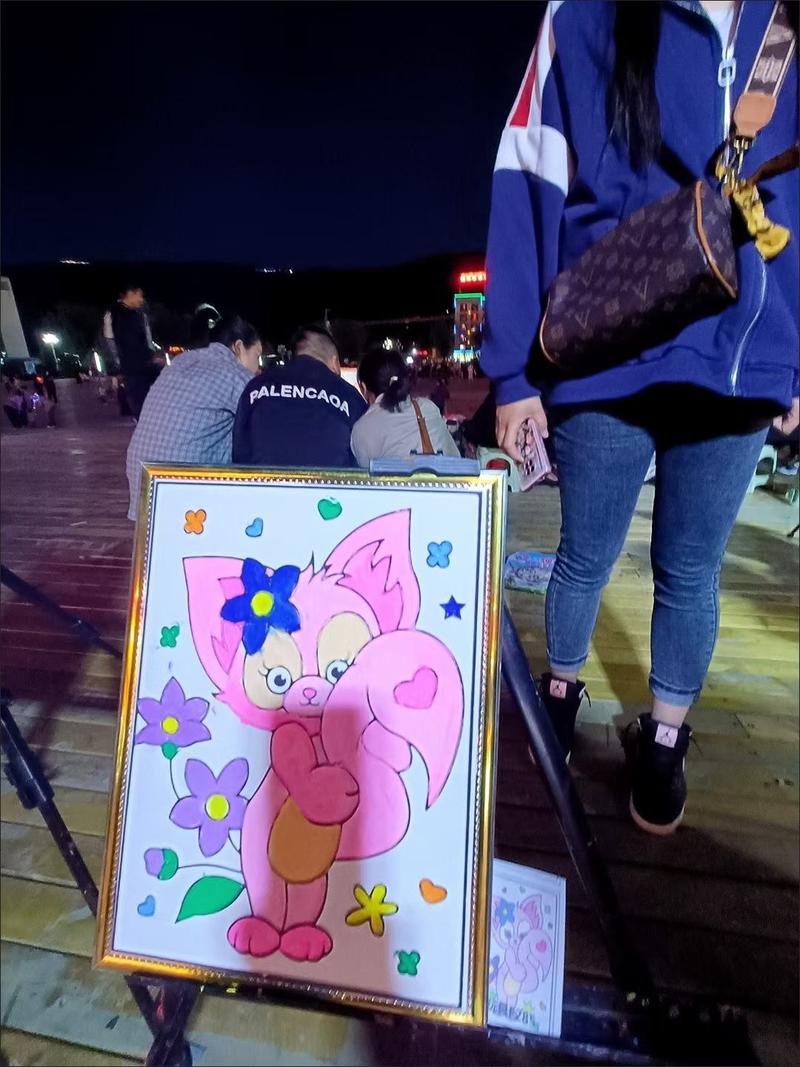 新款地摊凹凸画板立体儿童diy公园广场夜市摆地摊涂鸦