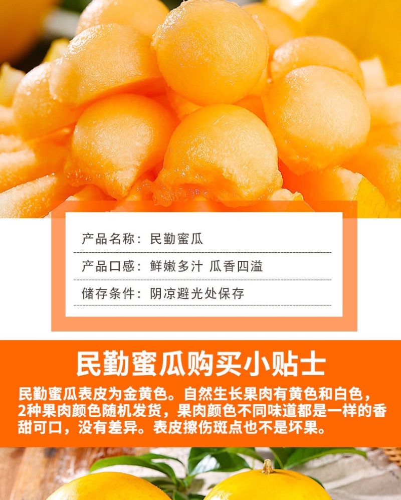 甘肃民勤蜜瓜金红宝电商一件代发抖音快手社区团购