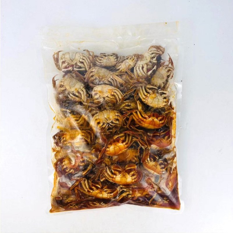 麻辣香蟹批发，一袋起发三袋包邮全国发货送货上门，成品熟食