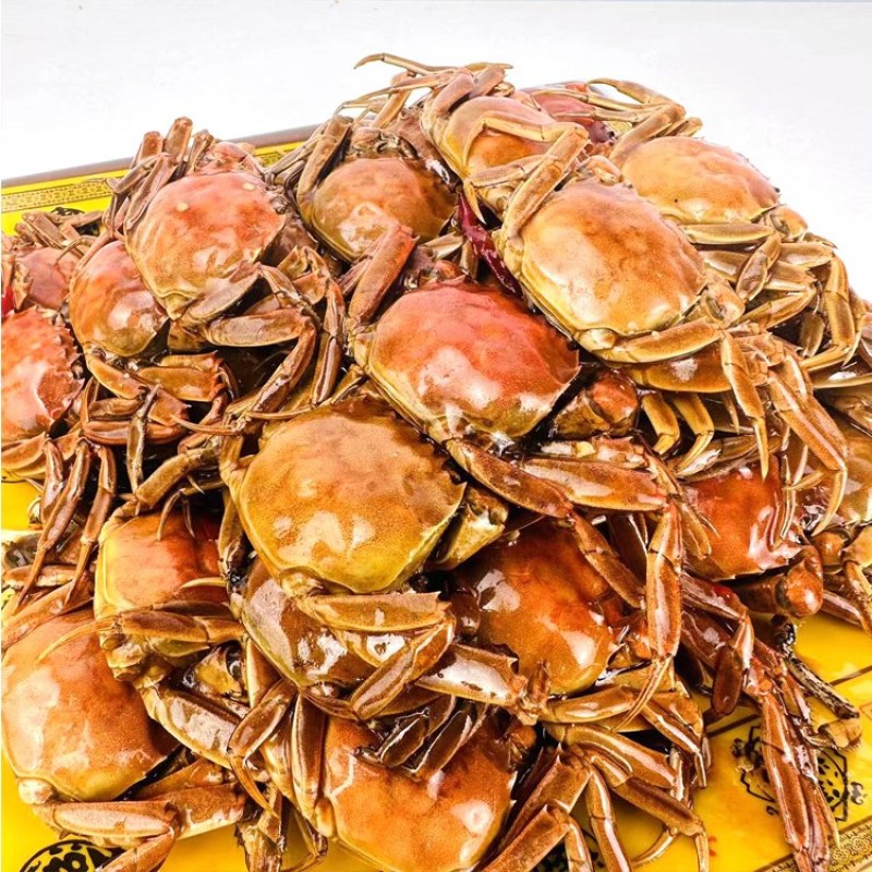 麻辣香蟹批发，一袋起发三袋包邮全国发货送货上门，成品熟食