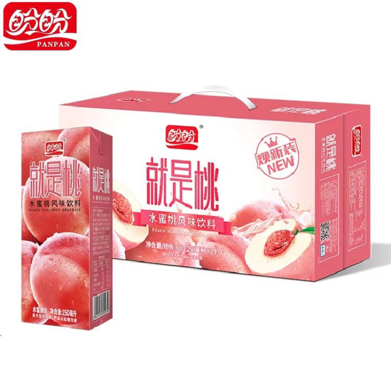 盼盼就是桃水蜜桃果汁饮料