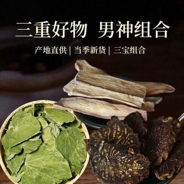 阿拉善优选肉苁蓉锁阳淫羊藿泡酒泡茶料男性三宝茶滋补煲汤套