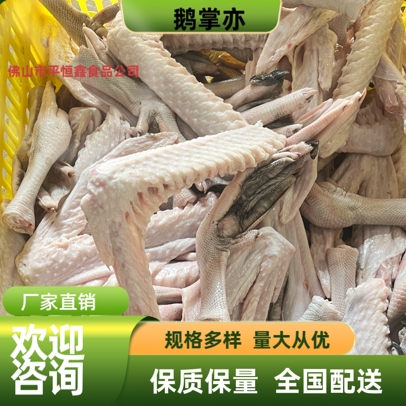 黑棕鹅掌亦批发，鹅翅，鹅掌，生鲜冷冻，量大从优，全国配送
