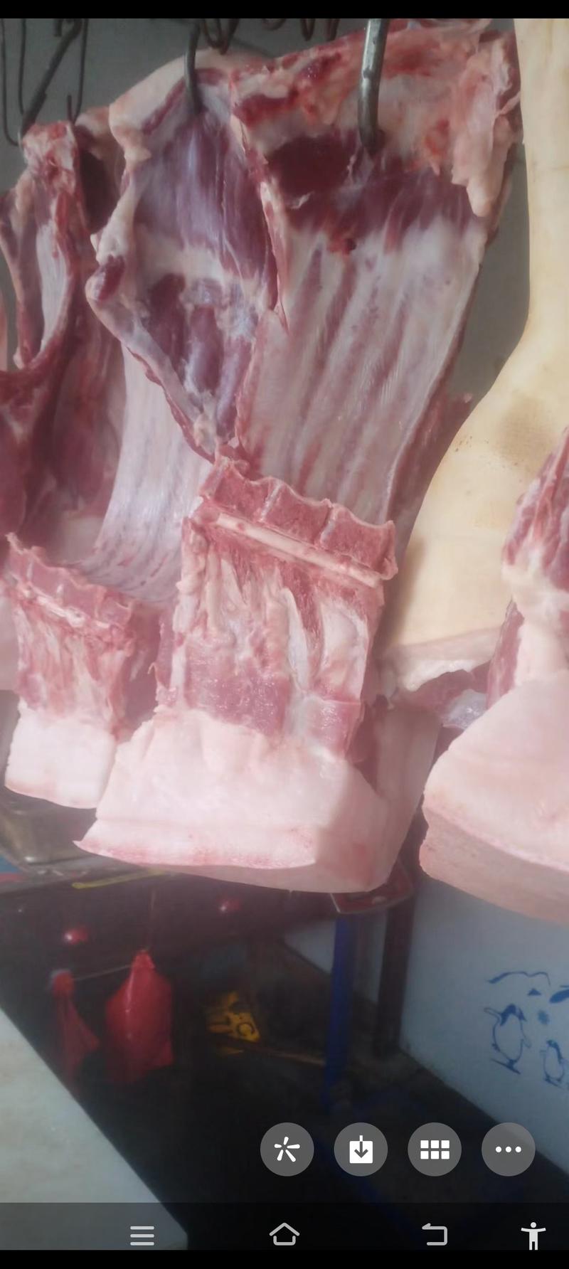 湖北郧西农村每个农户家养的熟食土猪肉味美可口肥而不腻