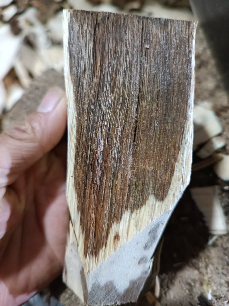 天然沉香老锯口料