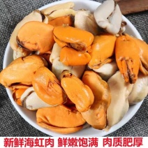 海虹肉鲜活海虹现剥纯肉无壳无沙无冰衣淡菜肉青口贝海鲜