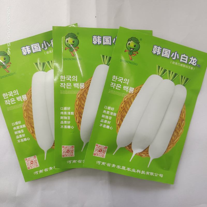 韩国白玉春萝卜种子春白玉萝卜种籽白萝卜种子