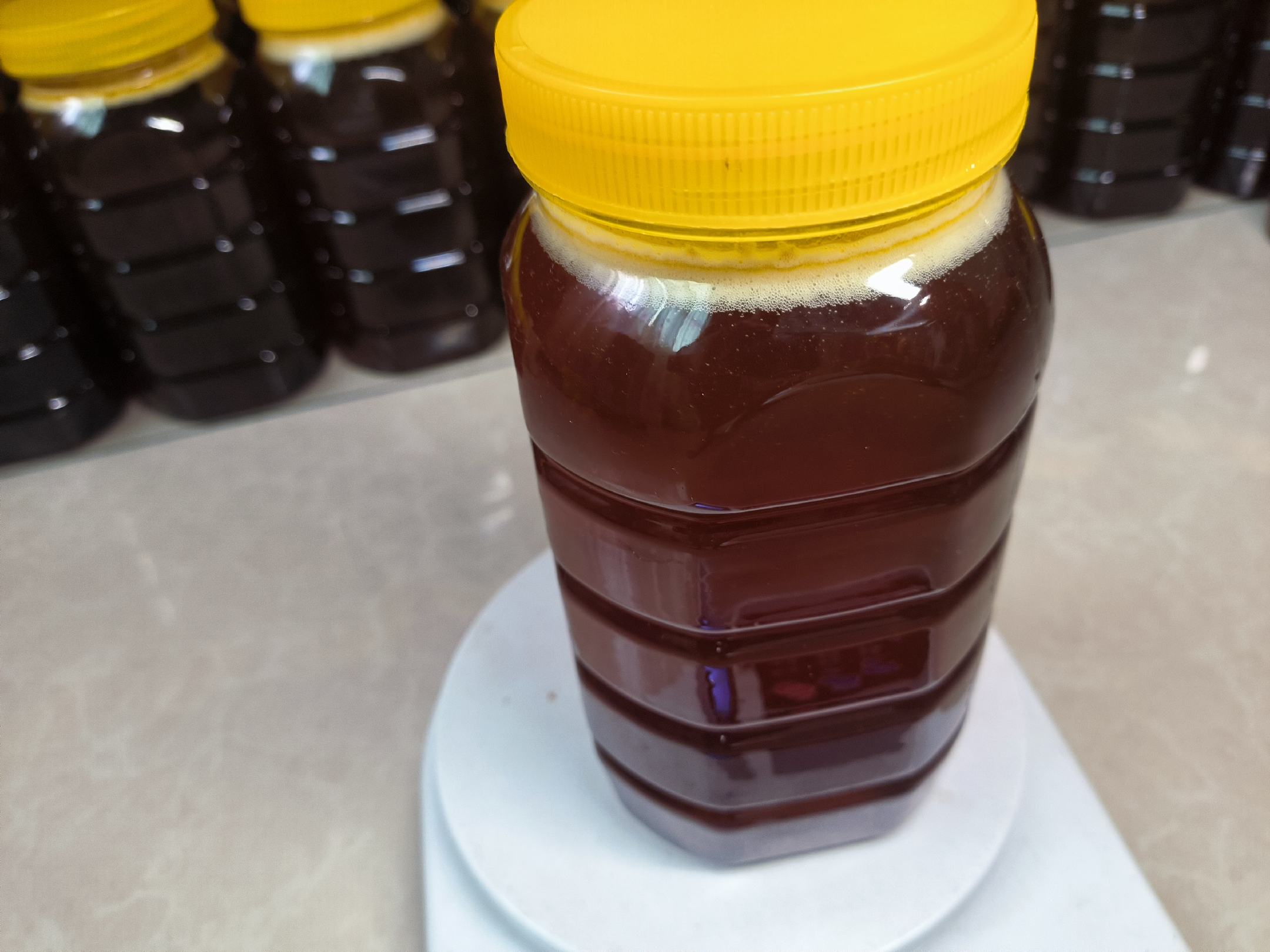 蜂蜜瓶底部渗漏示意图