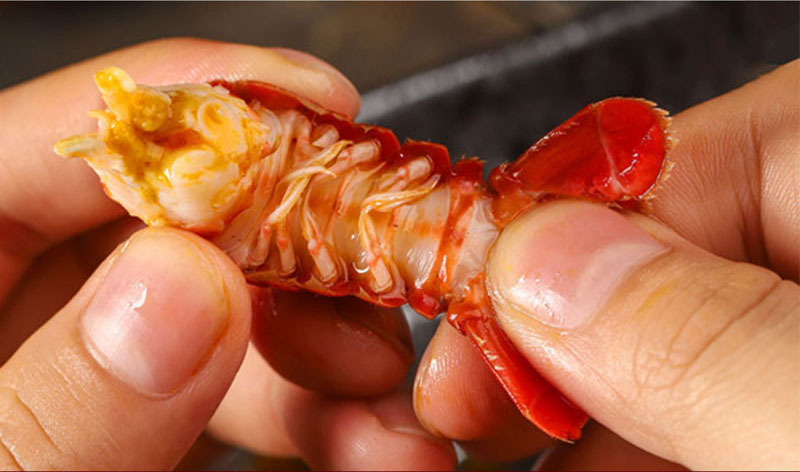 麻辣龙虾尾熟食加热即食海鲜批发鲜香去头小龙虾整箱虾球餐饮